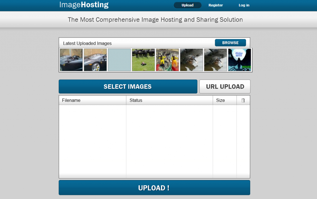 Image hosting script