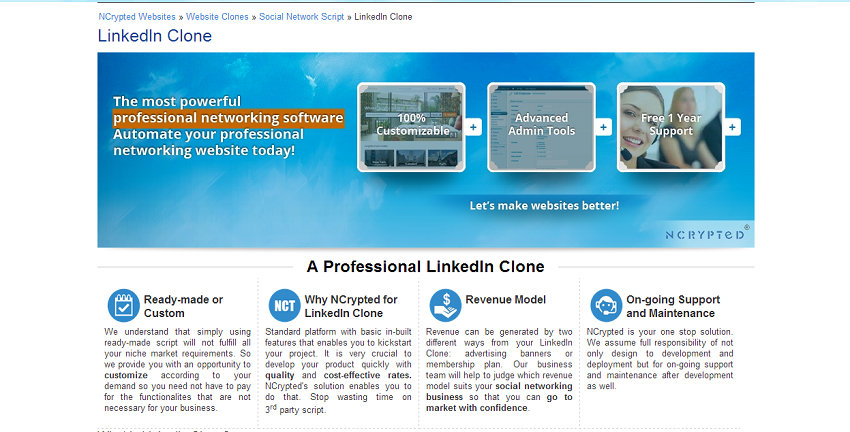 LinkedIn Clone, LinkedIn Clone Script from NCrypted