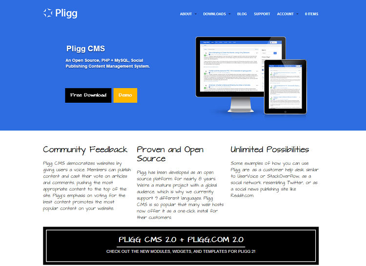 Pligg CMS - An Open Source, Social Publishing, Content Management System Digg clone