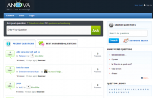 Anova Question Answers Yahoo Clone PHP Script - 99 Clone Scripts