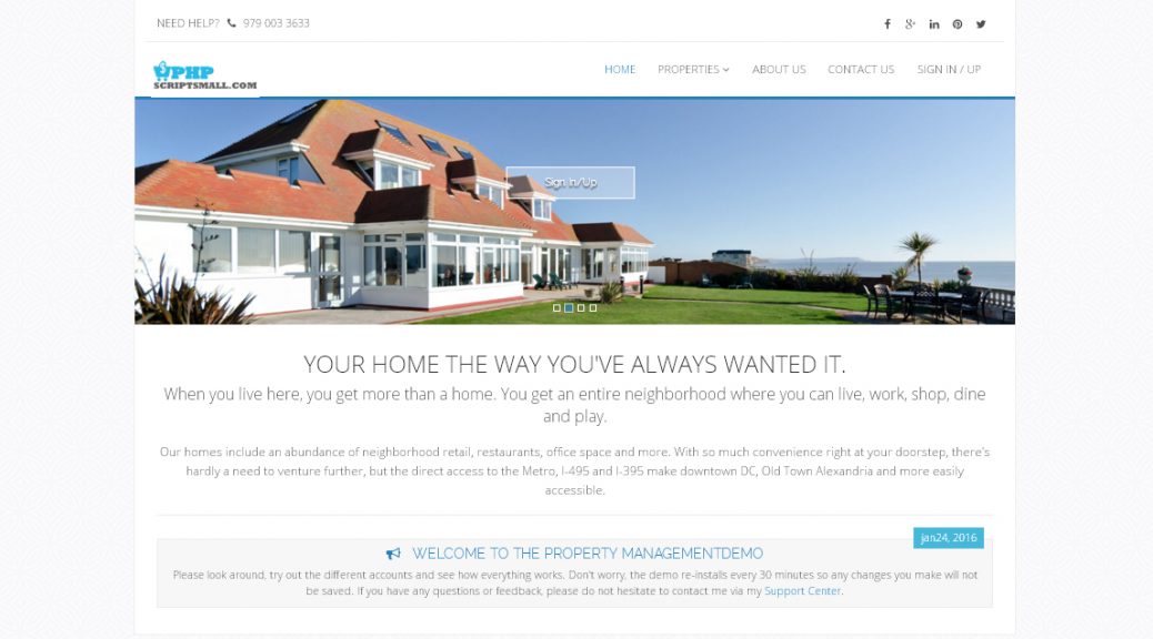 PHP REAL ESTATE - Residential Rental Property script - 99 Clone Scripts