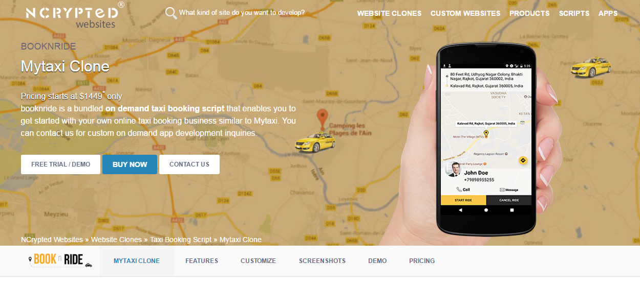 Mytaxi Clone Script - 99 Clone Scripts