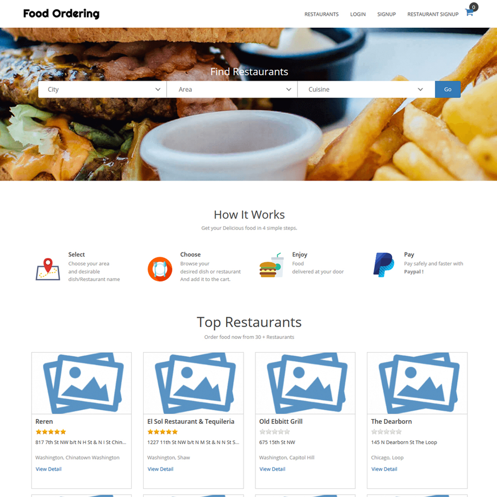 Online Food Ordering Script | Foodpanda Clone - 99 Clone Scripts